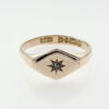 Gold Diamond Set Signet Ring