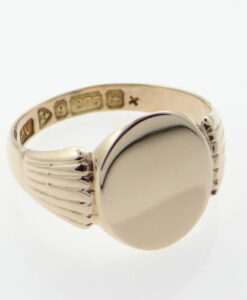 9ct Rose Gold Oval Signet Ring