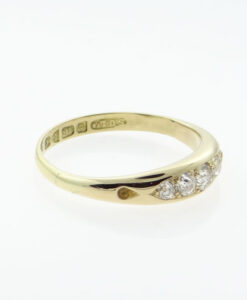 Gold Five Stone Diamond Ring