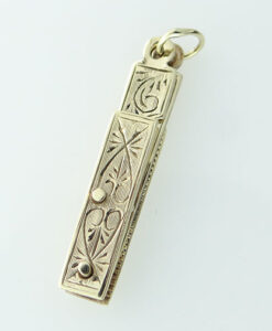 Gold Masonic Square And Compass Pendant