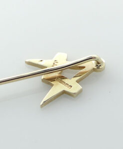 Gold Masonic Square And Compass Stick Pin