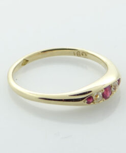 18ct Gold Ruby and Diamond Ring