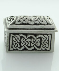 Pewter Celtic Design Rectangular Wee Box by Wee Boxes
