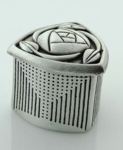 Pewter Three Sided Mackintosh Wee Box by Wee Boxes