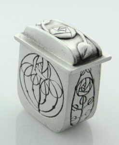 Pewter Tall Mackintosh Wee Box by Wee Boxes
