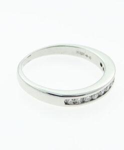 Platinum Diamond Half Eternity Ring