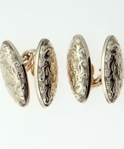 9ct Rose Gold Cufflinks Hallmarked Chester 1905