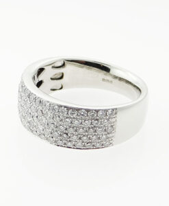 Platinum Diamond Cluster Ring