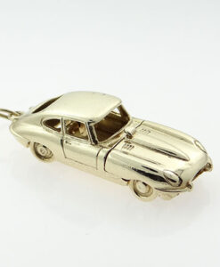 Gold Opening E-TYPE Jaguar Car Charm