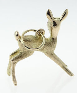 9ct Gold Deer Charm
