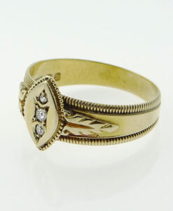 Gold Diamond Ring Birmingham 1897
