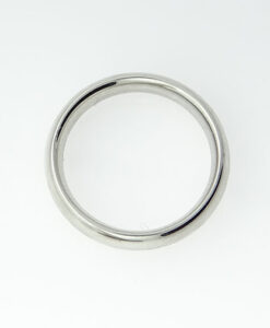 PLATINUM COMFORT COURT STYLE WEDDING BAND 4MM by GEORG JENSEN
