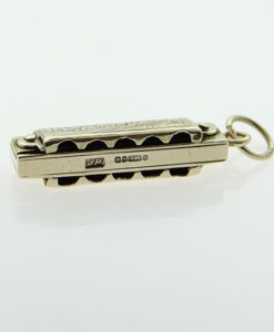 9ct Gold Harmonica Charm - Sheffield 1975