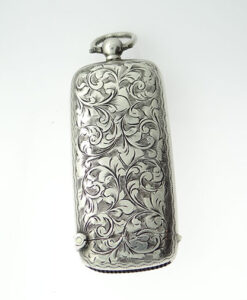 Joseph Gloster Sterling Silver Vesta and Sovereign Case