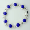 Sterling Silver Cobalt Blue Enamel Bracelet