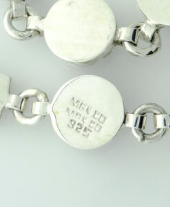 Sterling Silver Cobalt Blue Enamel Bracelet