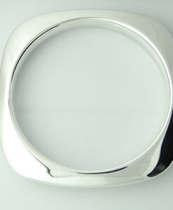 Tiffany & Co Sterling Silver Square Cushion bangle