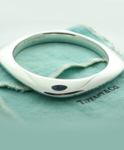 Tiffany & Co Sterling Silver Square Cushion bangle
