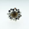 Sterling Silver Tigers Eye Modernist Ring