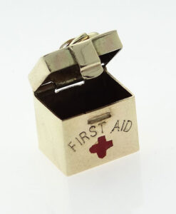 Vintage 9ct gold Georg Jensen First Aid Charm