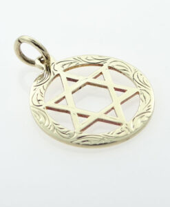 9ct Gold Star Of David Pendant