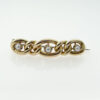 Antique 15ct Gold Pearl Suffragette Chain Brooch