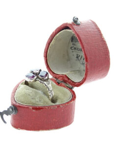 Antique Diamond and Almandine Garnet Ring c1800
