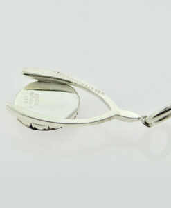 Silver Blue John Wishbone Pendant