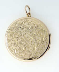 Antique 9ct Gold Back and Front Round Locket