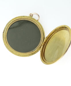 Antique 9ct Gold Back and Front Round Locket
