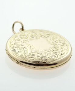 Antique 9ct Gold Back and Front Round Locket