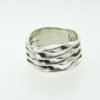 Dominique Dinouart sterling silver wave ring