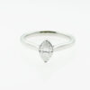Platinum Marquise Daimond Solitaire Ring