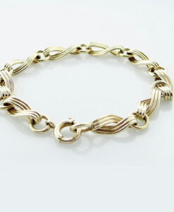 9ct Gold Infinity Link Bracelet