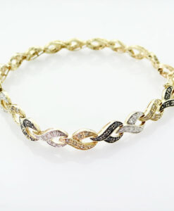 9ct Gold Diamond Bracelet 1.60 carat