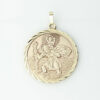 9ct Gold 29mm St Saint Christopher Pendant