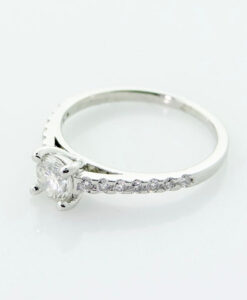 Platinum Brilliant Cut Diamond Solitaire Ring 0.75 Carat