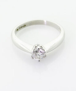 Platinum Brilliant Cut Diamond Solitaire Ring 0.50 Carat