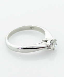 Platinum Brilliant Cut Diamond Solitaire Ring 0.50 Carat