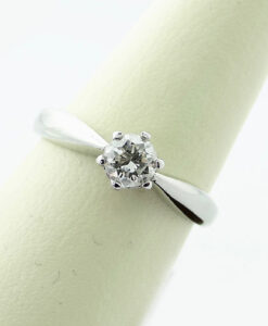 Platinum Brilliant Cut Diamond Solitaire Ring 0.50 Carat