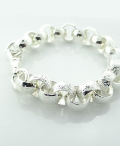 Sterling Silver Heavy Belcher Bracelet 56.5 grams
