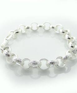 Silver Belcher Bracelet 25.4 grams