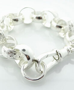 Sterling Silver Belcher Bracelet 60.4 grams