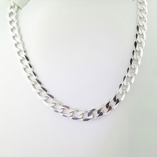 Gent's Sterling Silver Curb Chain 20"