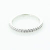 Platinum Diamond Half Eternity Band Ring 0.15 carat