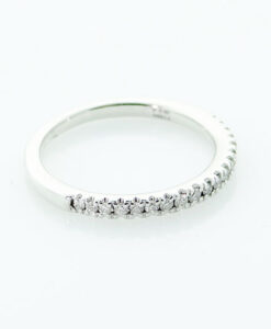 Platinum Diamond Half Eternity Band Ring 0.15 carat
