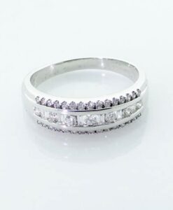 18ct White Gold Diamond Band Ring 0.50 carat