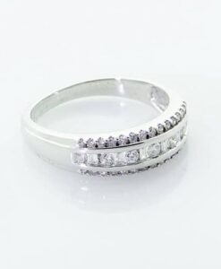 18ct White Gold Diamond Band Ring 0.50 carat