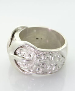Sterling Silver Buckle Ring 13.2g