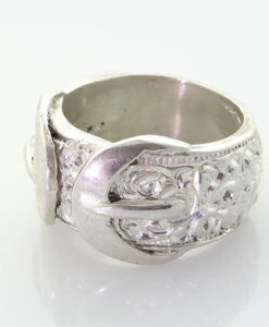 Sterling Silver Buckle Ring 13.2g